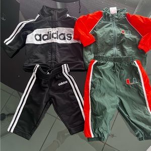 ADIDAS & UNIV OF MIAMI | 2 piece track suit